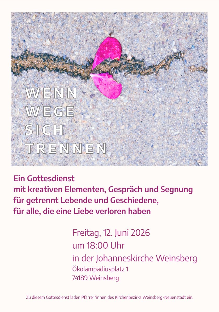 Wenn Wege sich trennen_Plakat
